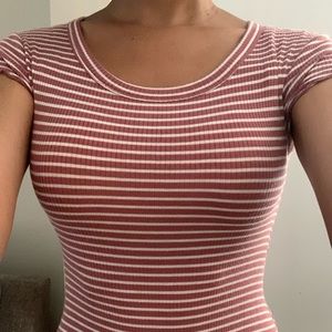 *SOLD*Pink and White Stripped Dress